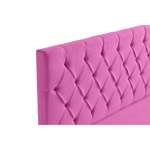 Cabeceira Estofada CAPRI Aqualine 145x120x12 cm - Fúcsia - Moonia