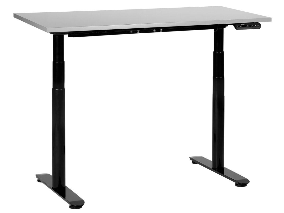 Beliani Escritorio regulable Destinas 120x72 Gris Claro
