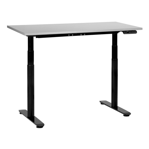 Secretária de pé ajustável eletricamente DESTINAS CinzentoPreto 120 cm 72 cm