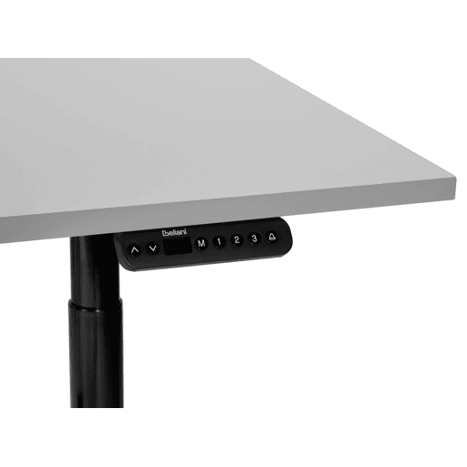 Secretária de pé ajustável eletricamente DESTINAS CinzentoPreto 120 cm 72 cm