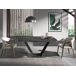 ANGEL CERDA Mesa comedor extensible ovalada barril mármol porcelánico y acero negro 240x100 ANGEL CERDA Mesa comedor extensible ovalada barril mármol porcelánico y acero negro 240x100 Negro