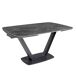 ANGEL CERDA Mesa comedor extensible ovalada barril mármol porcelánico y acero negro 240x100 ANGEL CERDA Mesa comedor extensible ovalada barril mármol porcelánico y acero negro 240x100 Negro