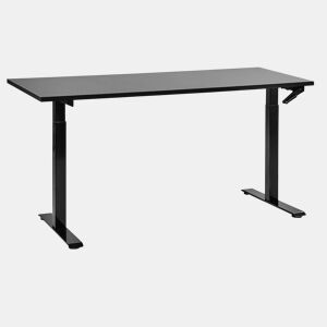 Secretária de pé ajustável manualmente DESTINES Preto 160 cm 72 cm