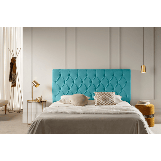 Cabeceira Estofada CAPRI Aqualine 90x120x12 cm - TURQUESA - Moonia