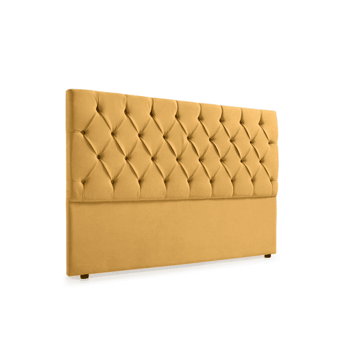 Cabeceira Estofada CAPRI Aqualine 210x120x12 cm - MOSTARDA - Moonia