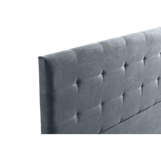 Cabeceira Estofada ASTORIA Aqualine 220x120x8 cm - CINZA ESCURO - Moonia