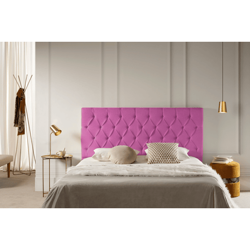 Cabeceira Estofada CAPRI Aqualine 160x120x12 cm - Fúcsia - Moonia