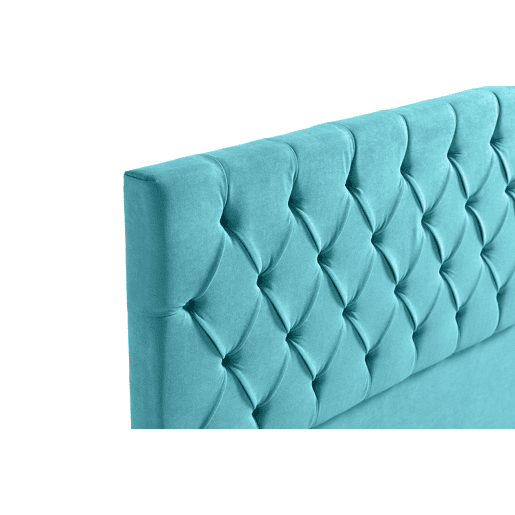 Cabeceira Estofada CAPRI Aqualine 190x120x12 cm - TURQUESA - Moonia