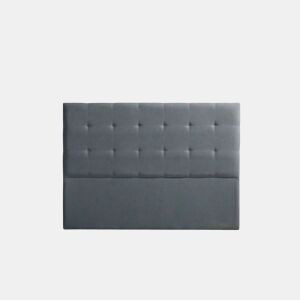 Cabeceira Estofada ASTORIA Aqualine 210x120x8 cm - CINZA ESCURO - Moonia