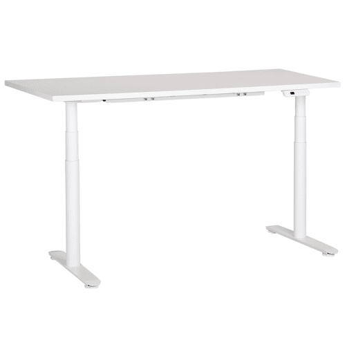 Secretária de pé ajustável eletricamente DESTINAS Branco 160 cm 72 cm