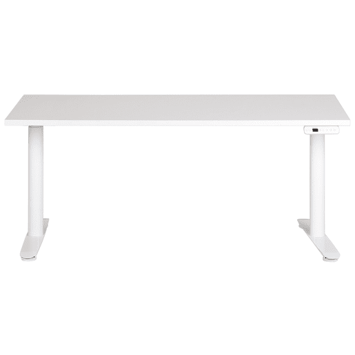 Secretária de pé ajustável eletricamente DESTINAS Branco 160 cm 72 cm