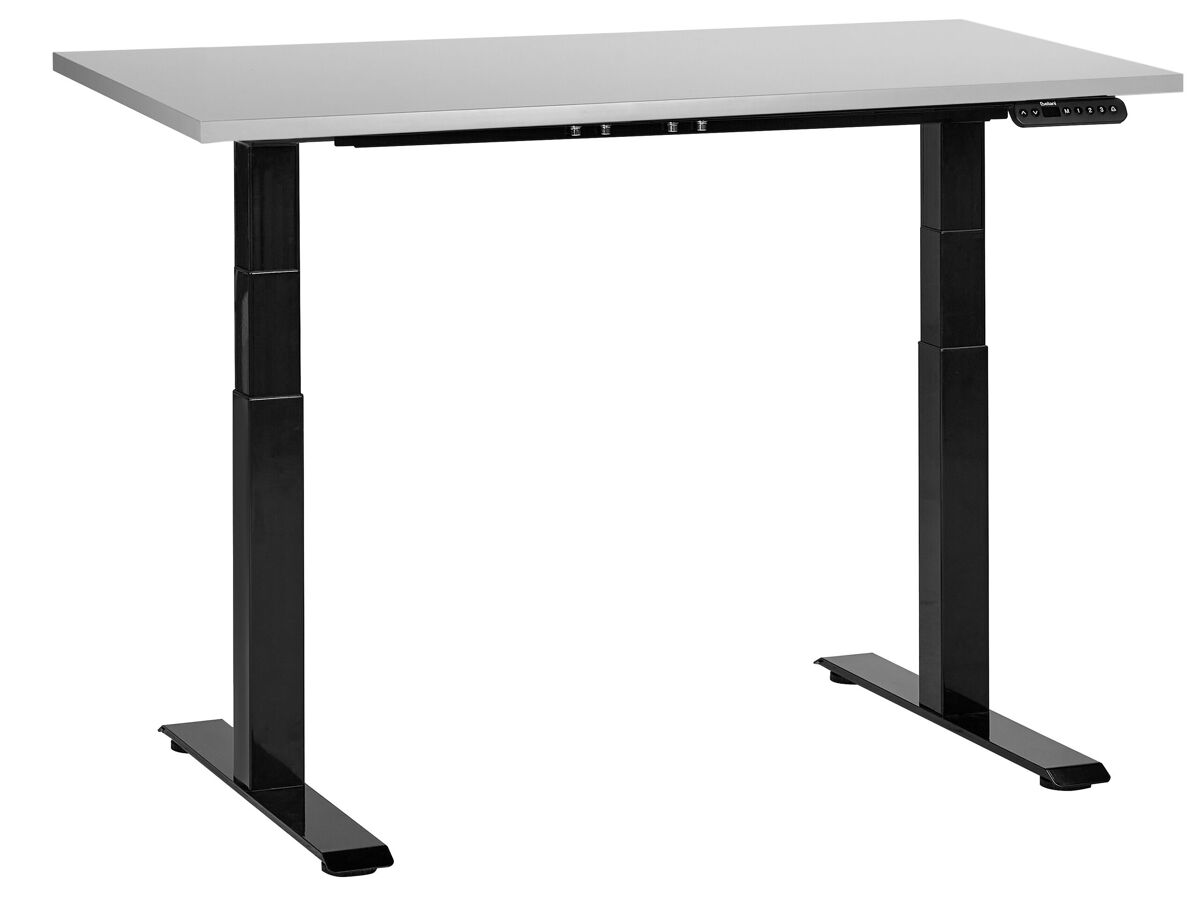 Beliani Escritorio regulable Destines 120x72 Gris Claro