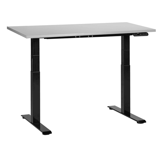 Secretária de pé ajustável eletricamente DESTINES CinzentoPreto 120 cm 72 cm
