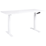 Secretária de pé ajustável manualmente DESTINES Branco 160 cm 72 cm