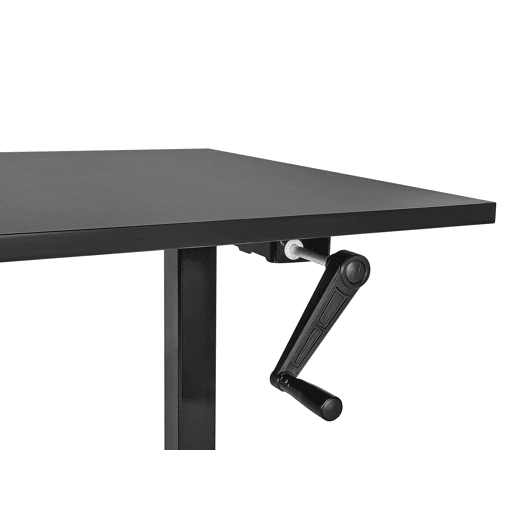 Secretária de pé ajustável manualmente DESTINES Preto 120 cm 72 cm
