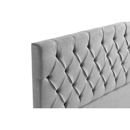 Cabeceira Estofada CAPRI Aqualine 160x120x12 cm - Cinzento Claro - Moonia