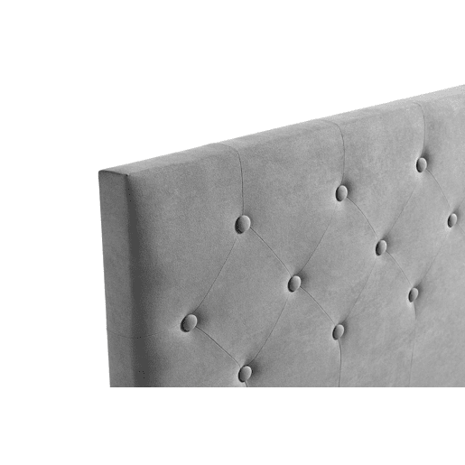 Cabeceira Estofada VICTORIA Aqualine 210x115x12 cm - Cinzento Claro - Moonia