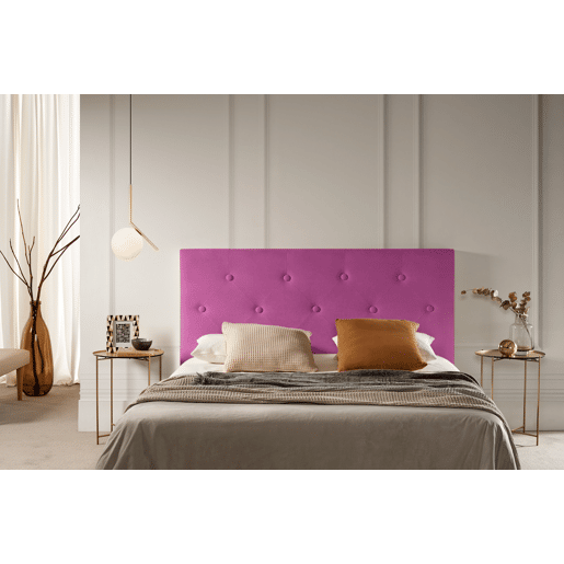 Cabeceira Estofada VICTORIA Aqualine 210x115x12 cm - Fúcsia - Moonia