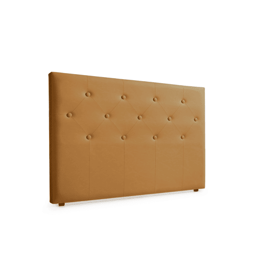 Cabeceira Estofada VICTORIA Pele Sintética 90x115x12 cm - Branco escuro - Moonia