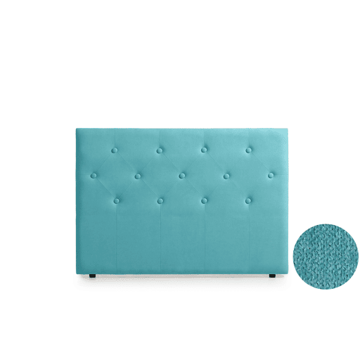 Cabeceira Estofada VICTORIA Aqualine 100x115x12 cm - PRETO - Moonia