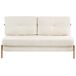 Beliani Sofá de 2 plazas Bouclé EDLAND Beliani Sofá de 2 plazas Bouclé EDLAND Blanco/ Beige