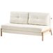 Beliani Sofá de 2 plazas Bouclé EDLAND Beliani Sofá de 2 plazas Bouclé EDLAND Blanco/ Beige