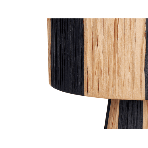 Candeeiro de mesa WELMEL Vime CastanhoPreto