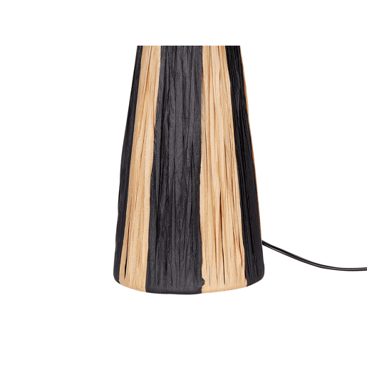 Candeeiro de mesa WELMEL Vime CastanhoPreto