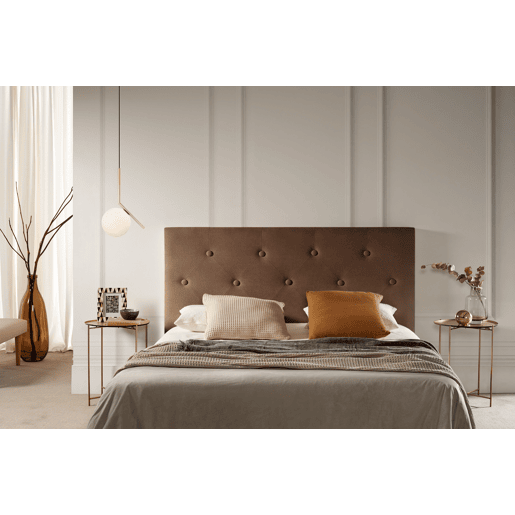 Cabeceira Estofada VICTORIA Aqualine 170x115x12 cm - CHOCOLATE - Moonia