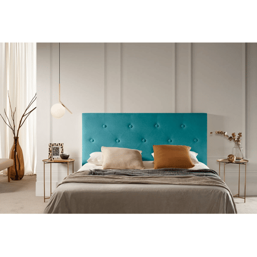 Cabeceira Estofada VICTORIA Aqualine 130x115x12 cm - TURQUESA - Moonia