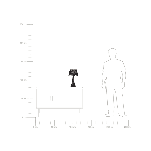 Beliani Candeeiro de mesa PELLEJAS Beliani Candeeiro de mesa PELLEJAS
