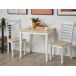 Beliani Mesa de comedor BATTERSBY Beliani Mesa de comedor BATTERSBY Natural/ Blanco