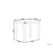 Beliani Mesa de comedor BATTERSBY Beliani Mesa de comedor BATTERSBY Natural/ Blanco