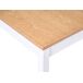 Beliani Mesa de comedor BATTERSBY Beliani Mesa de comedor BATTERSBY Natural/ Blanco