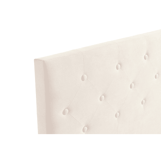 Cabeceira Estofada VICTORIA Aqualine 130x115x12 cm - BEGE - Moonia