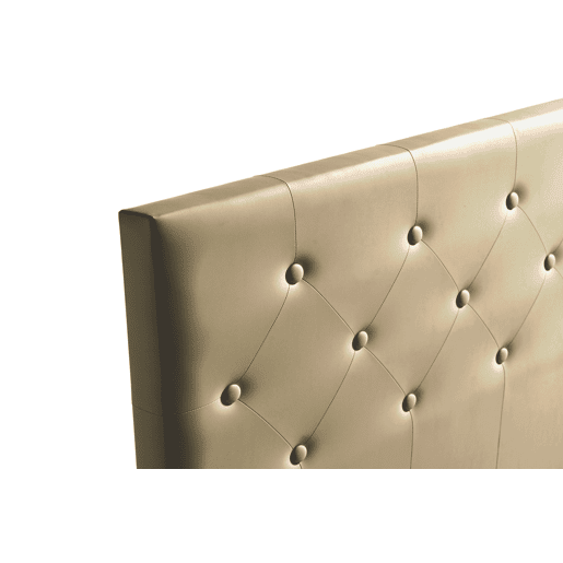 Cabeceira Estofada VICTORIA Pele Sintética 130x115x12 cm - Moonia