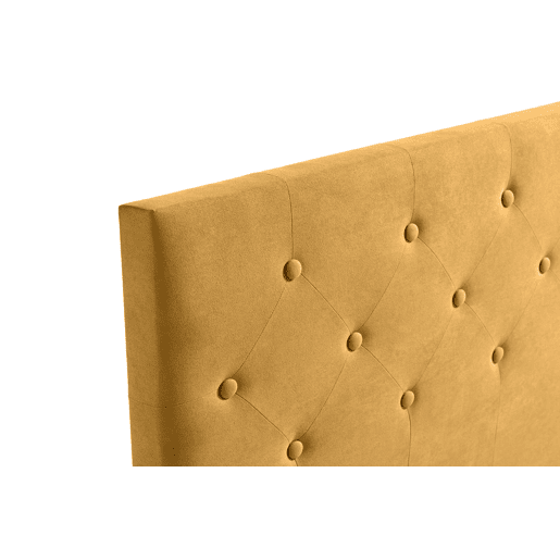 Cabeceira Estofada VICTORIA Aqualine 190x115x12 cm - MOSTARDA - Moonia