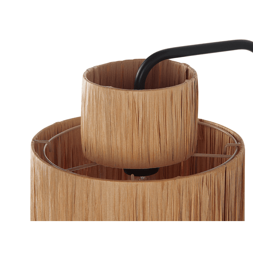Conjunto de 2 candeeiros de parede SHINFA Vime Natural