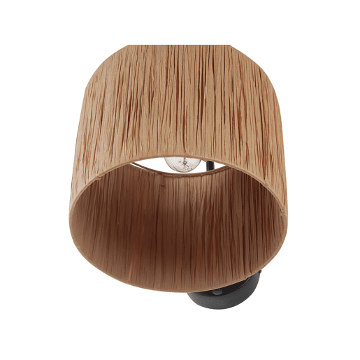 Conjunto de 2 candeeiros de parede SHINFA Vime Natural