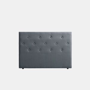 Cabeceira Estofada VICTORIA Aqualine 90x115x12 cm - Cinzento Claro - Moonia