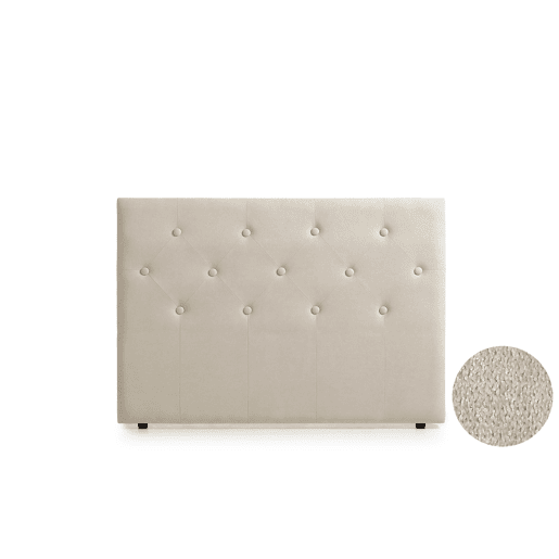 Cabeceira Estofada VICTORIA Aqualine 210x115x12 cm - Bege Torrado - Moonia