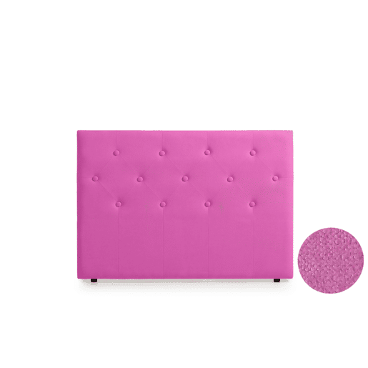 Cabeceira Estofada VICTORIA Aqualine 100x115x12 cm - Rosa Claro - Moonia