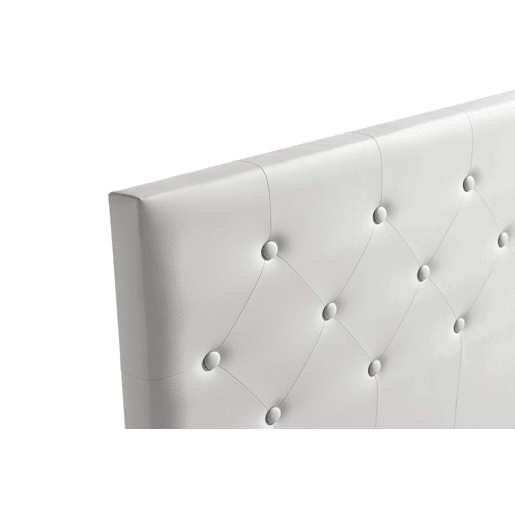 Cabeceira Estofada VICTORIA Pele Sintética 160x115x12 cm - CINZA CLARO - Moonia