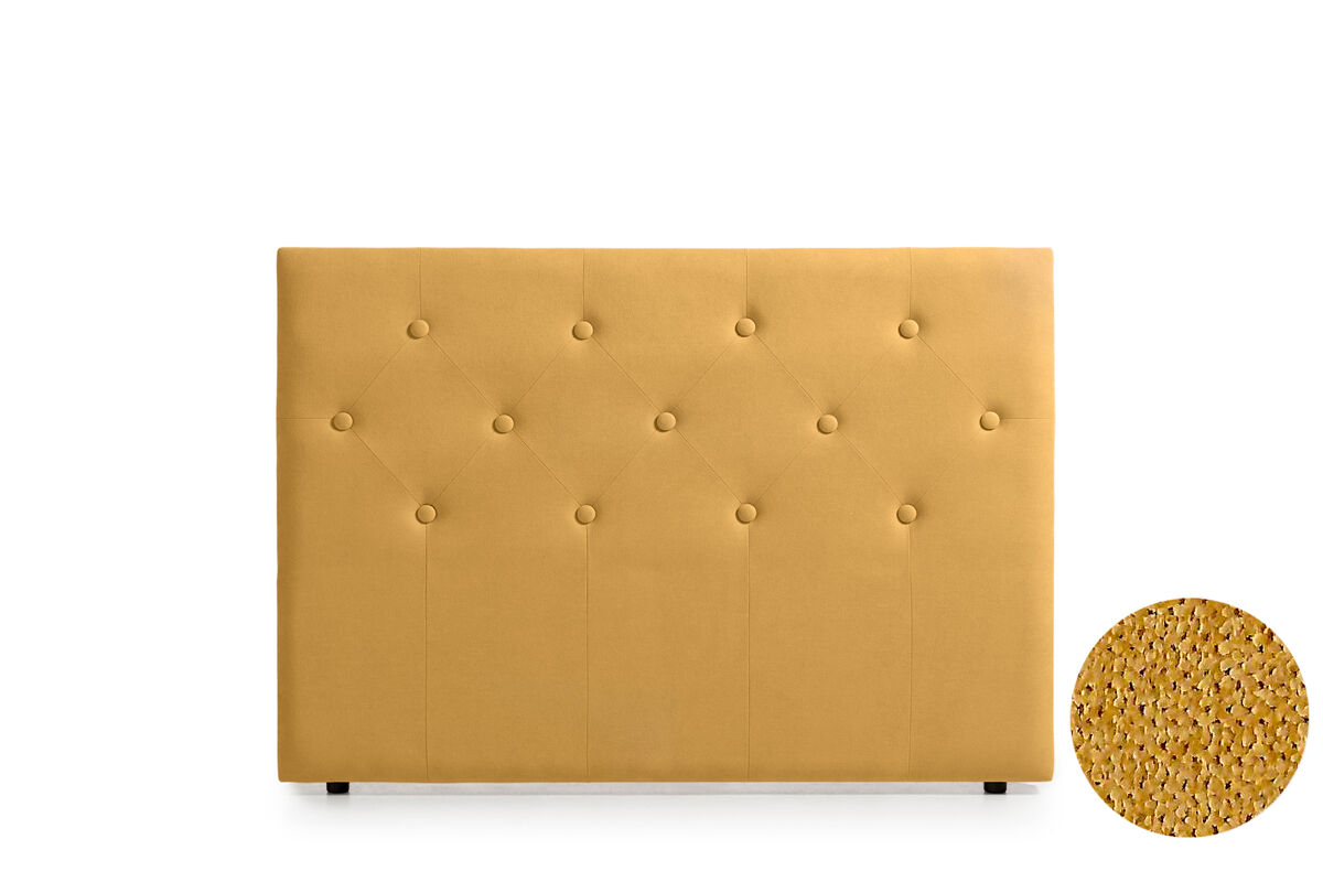 Cabecero Tapizado VICTORIA Acualine 115 Mostaza