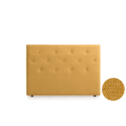 Cabeceira Estofada VICTORIA Aqualine 160x115x12 cm - MOSTARDA - Moonia