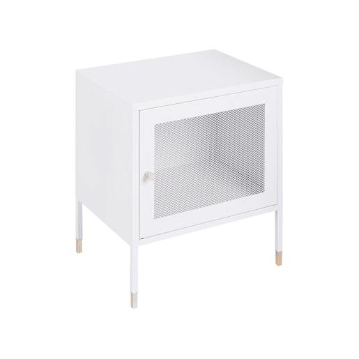 Mesa de cabeceira OSSETT Metal Branco