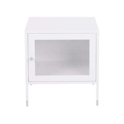 Mesa de cabeceira OSSETT Metal Branco