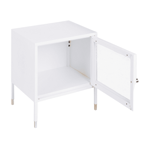 Mesa de cabeceira OSSETT Metal Branco
