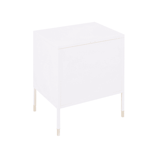 Mesa de cabeceira OSSETT Metal Branco