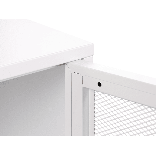 Mesa de cabeceira OSSETT Metal Branco